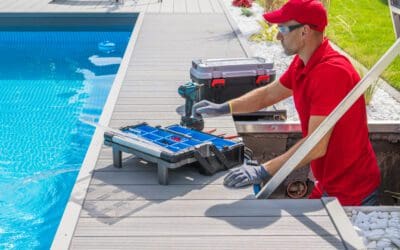 outdoor pool maintenance service worker 2022 10 27 03 02 26 utc Pool Stabilizer Explained: CYA Ranges, Sun Protection, and Fixes