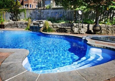 Residential Swimming Pool at the Backyard