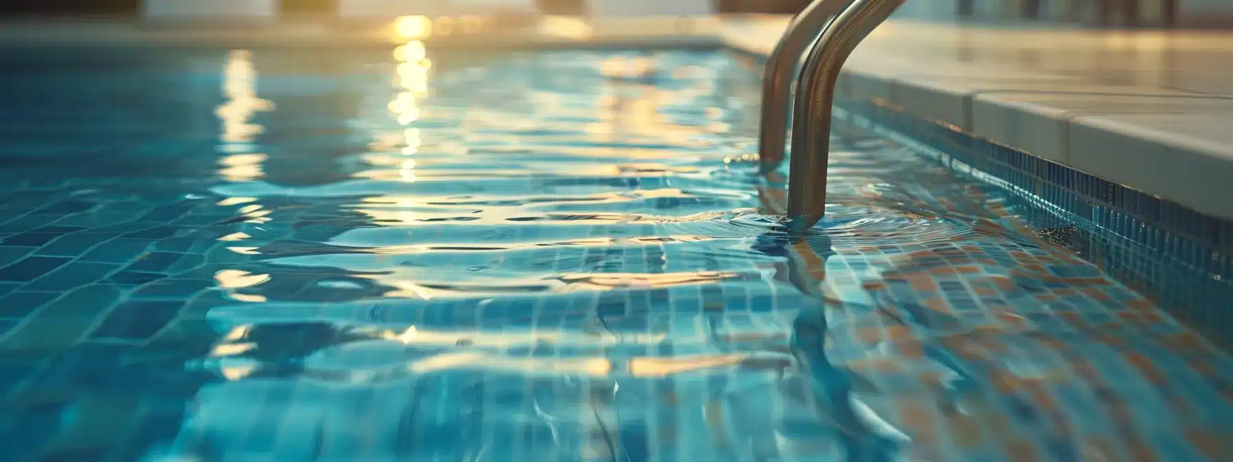 a a radiant crystal 526ee060 5d15 41a7 af64 c2e27e9169a7 a radiant, crystal-clear swimming pool reflects the vibrant hues of a sunny sky, showcasing meticulous cleanliness as a dedicated cleaning professional diligently maintains its pristine condition.