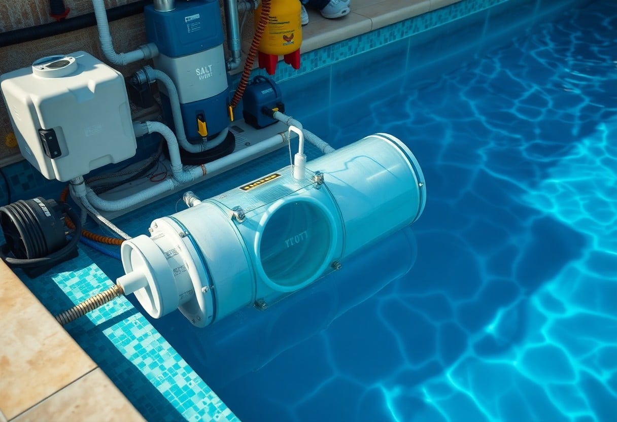 how does a saltwater pool system work iev
