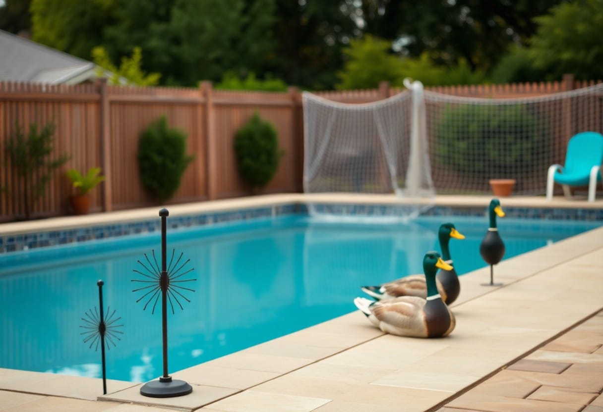 ways to keep ducks away from pool ugd