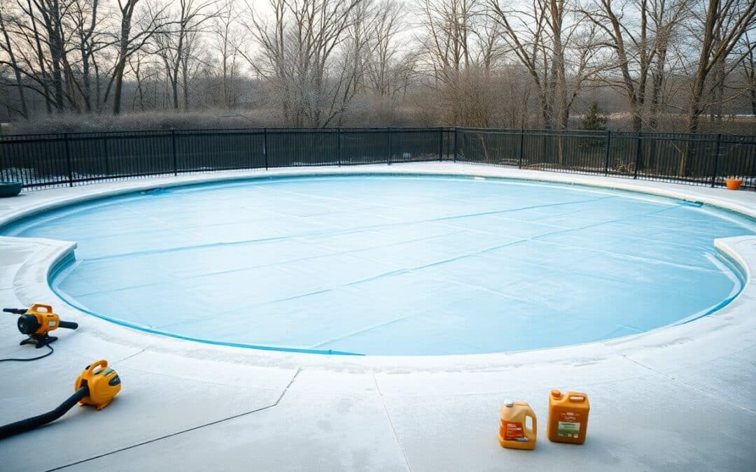 How do I winterize my pool properly in Anna?