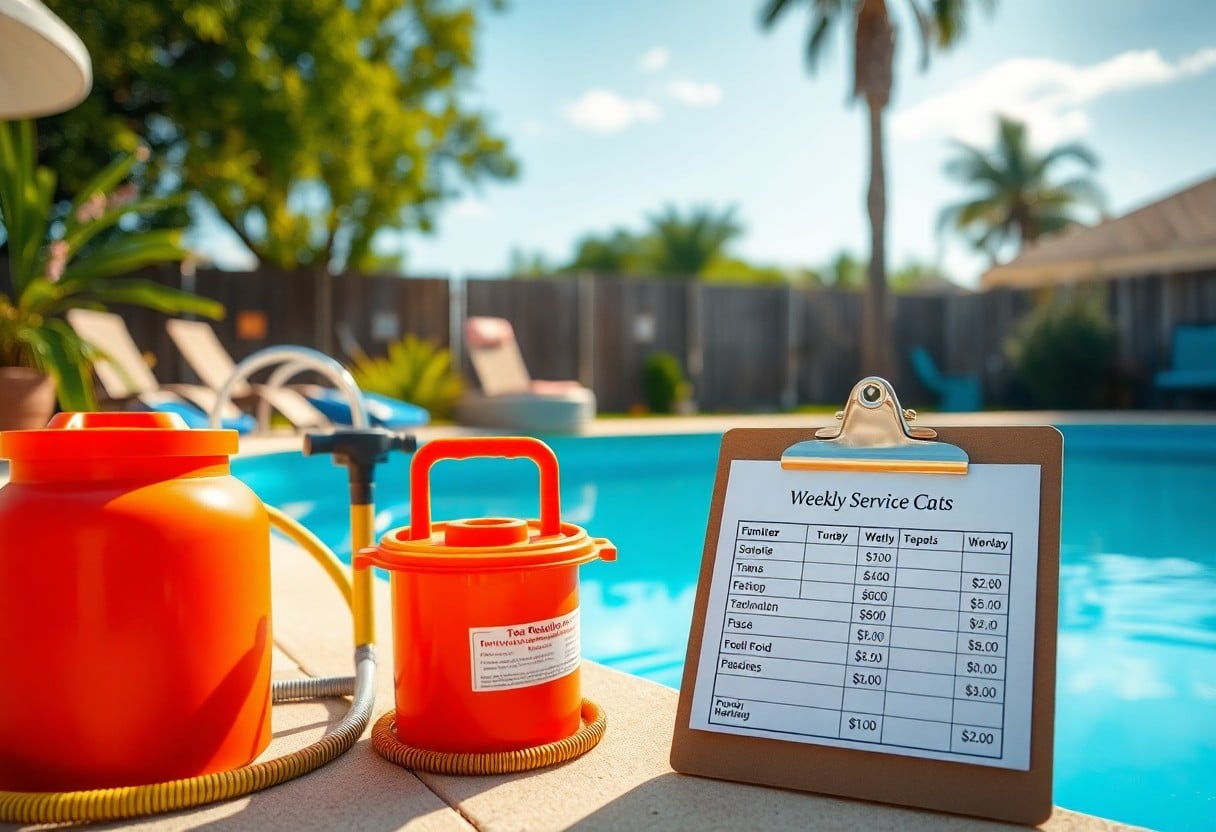 weekly pool maintenance cost in anna tby