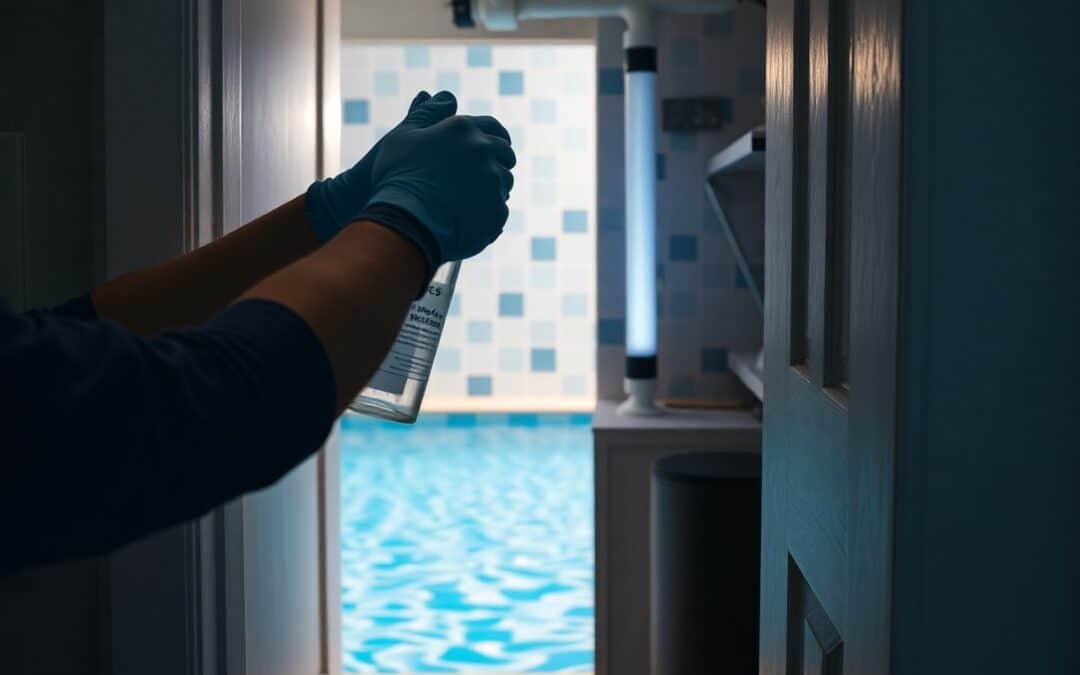 How do I eliminate strong chlorine odors in my McKinney pool?