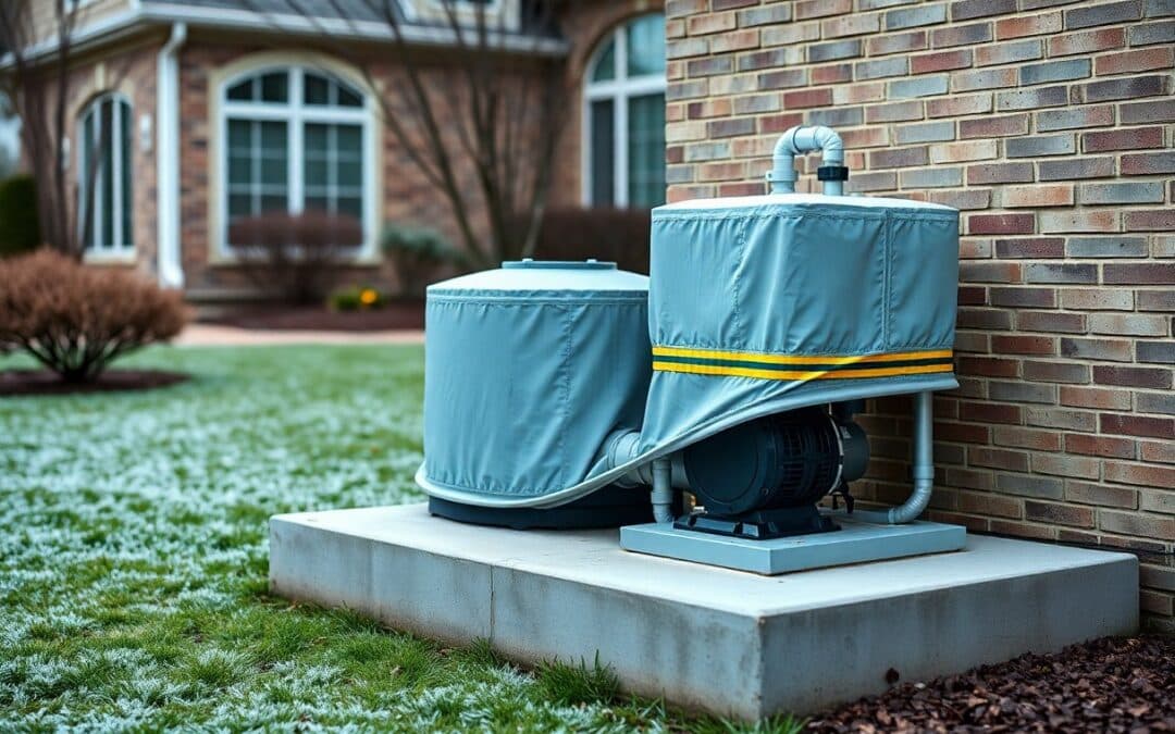 How can I protect my pool equipment during winter in Frisco?
