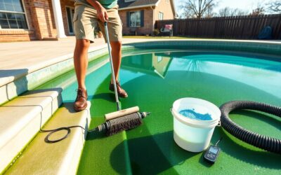 removing algae stains from plano pool ivm How do I remove algae stains from my Plano pool?