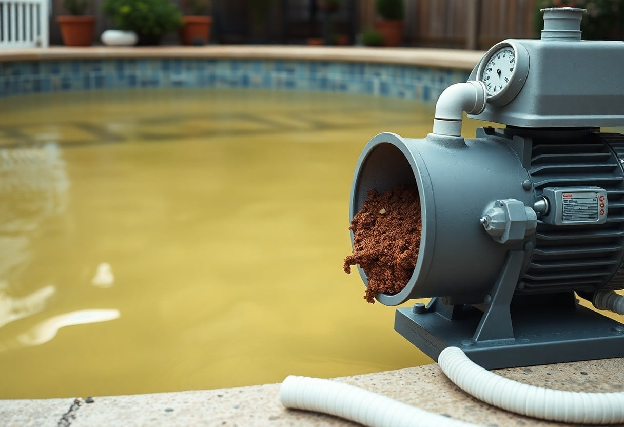 why is my mckinney pool turning brown aps