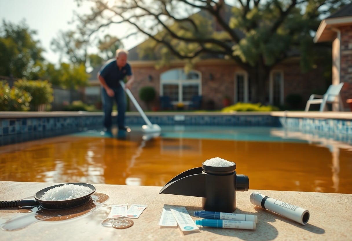 why is my mckinney pool turning brown vbl