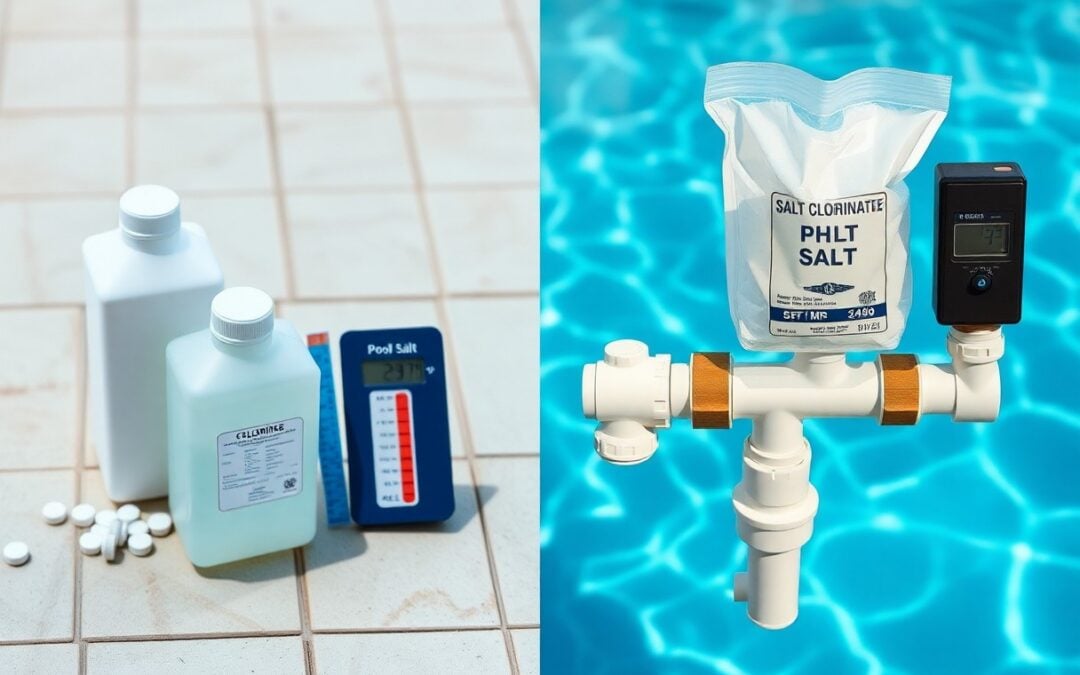How do I choose between chlorine and salt systems?