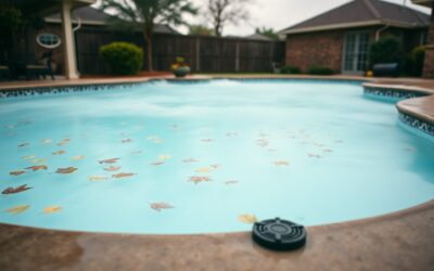 Why is my Frisco pool always cloudy after rain?