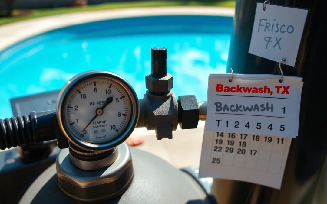 How often should I backwash my filter in Frisco?