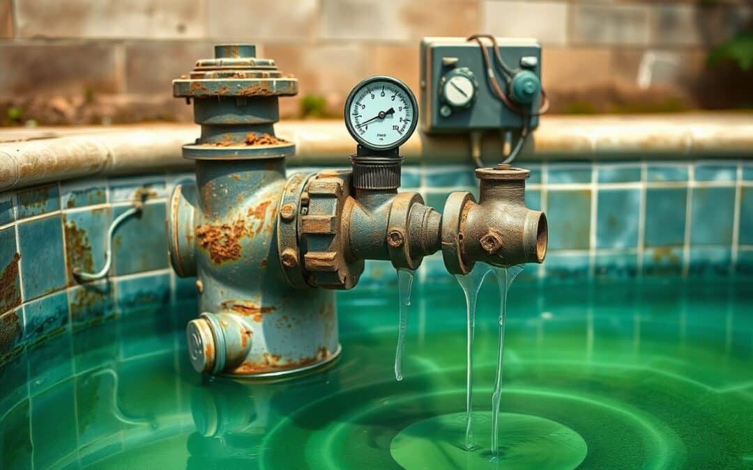 What are the warning signs of pool equipment failure?