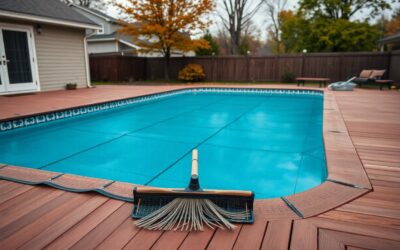How can I prevent leaves from clogging my pool in Anna?