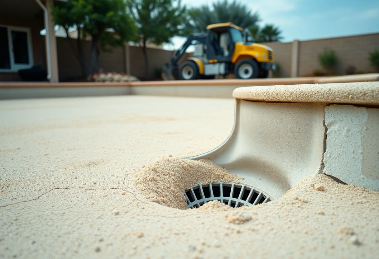 sand at bottom of frisco pool ncm