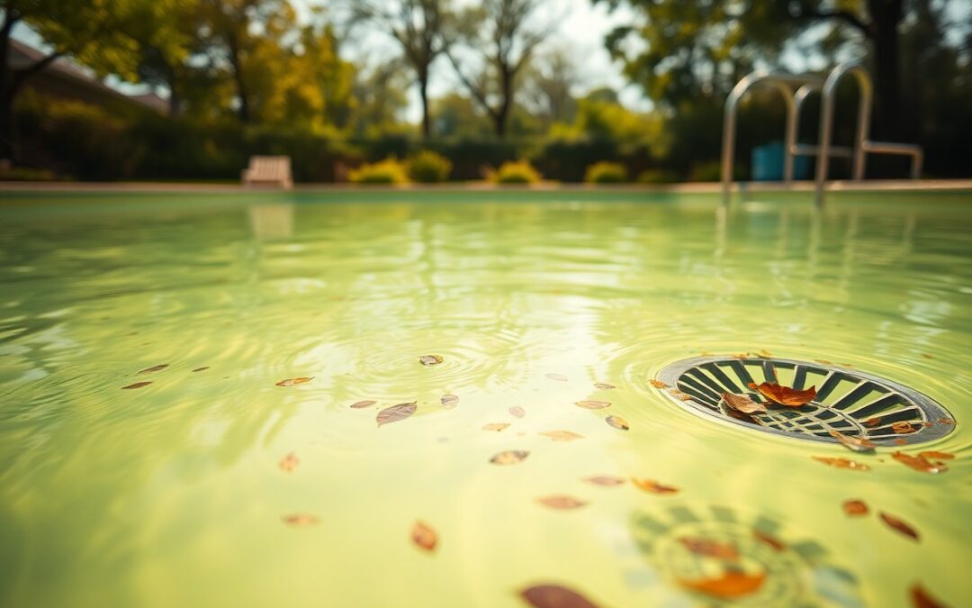 Why does my pool water turn yellow in Anna?