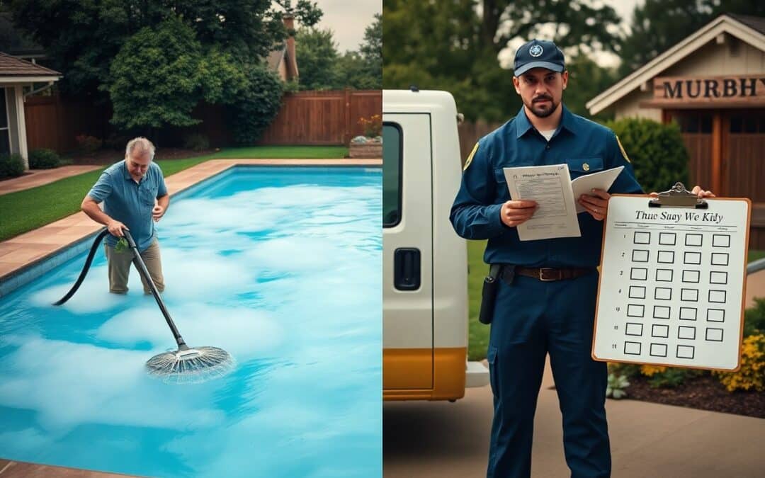 Why is weekly pool maintenance important in Murphy?