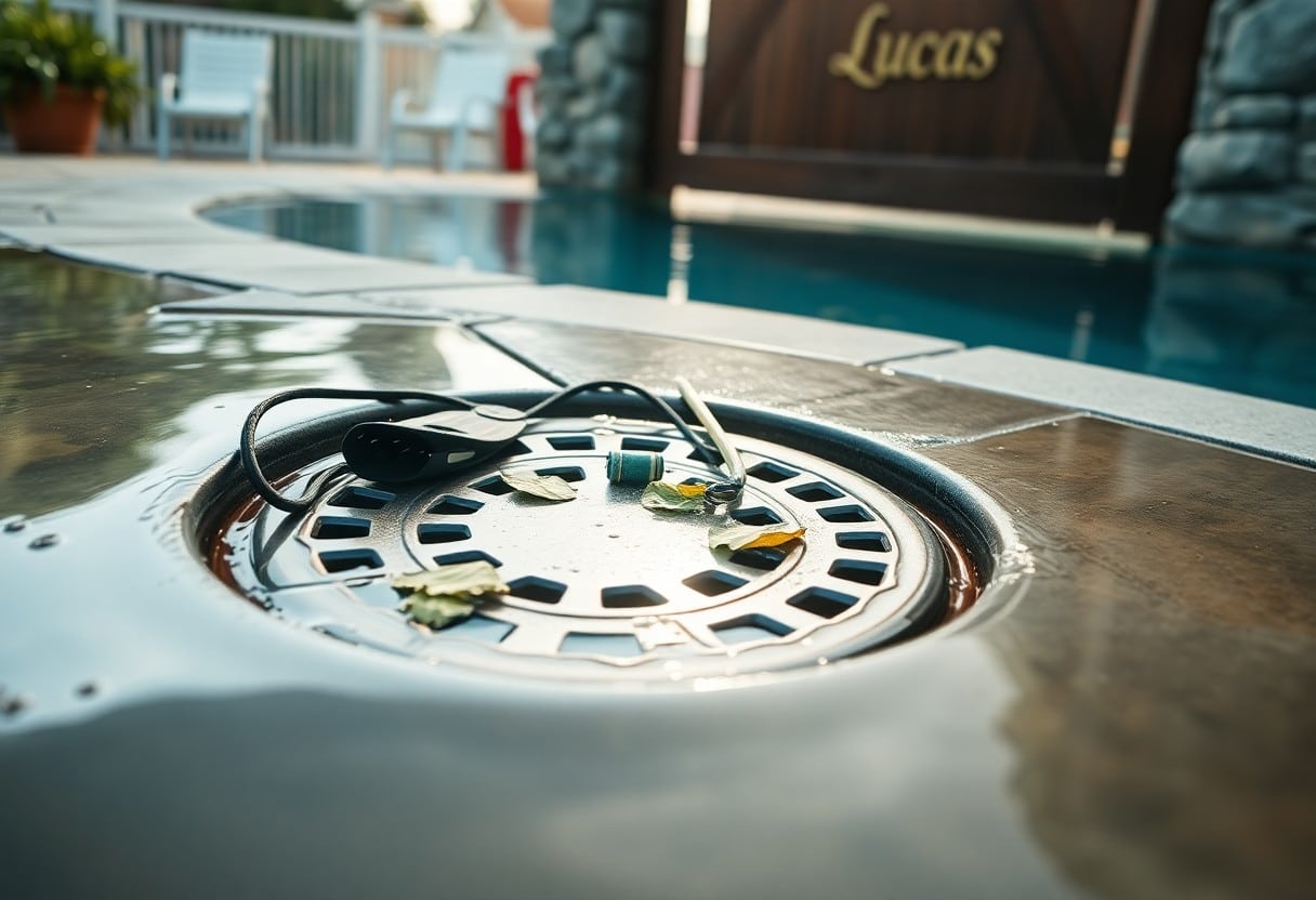 pool drain clogged causes in lucas mho