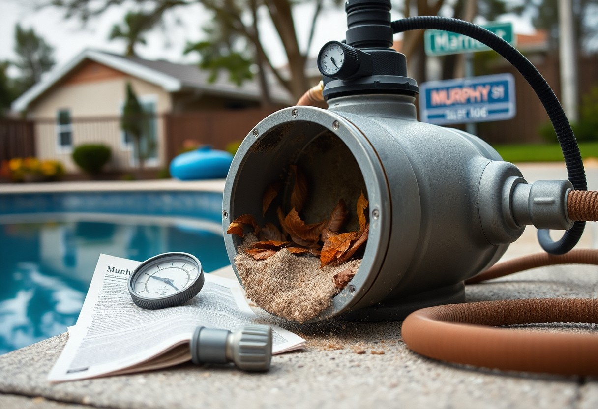 pool filter clogged in murphy pki