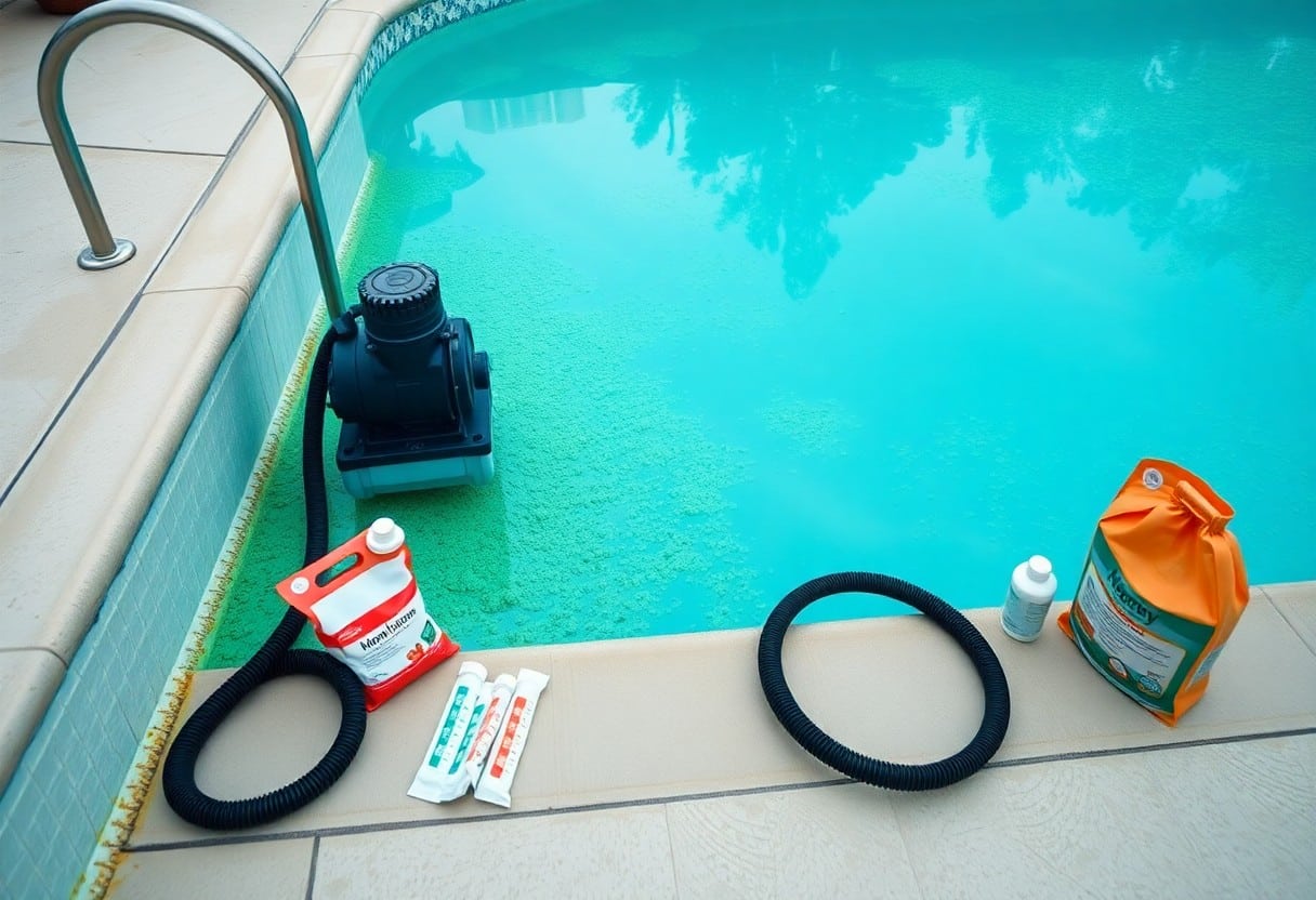 what causes green water in murphy pools