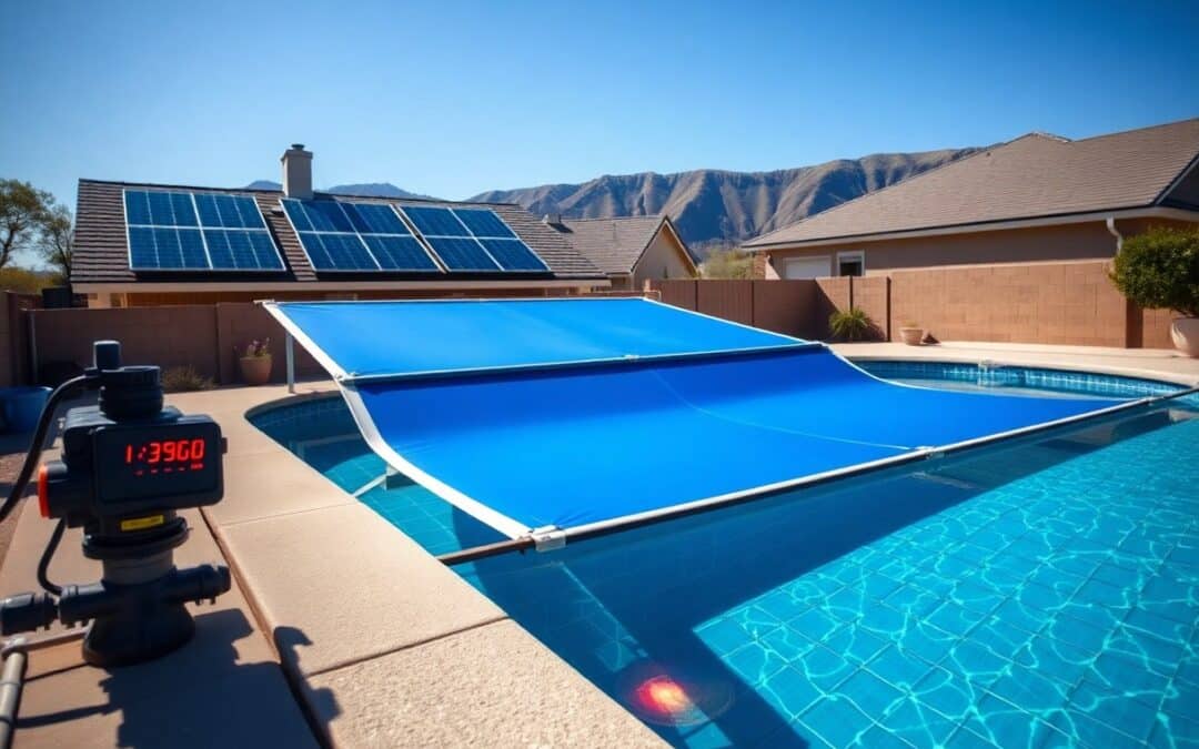 How can I keep my pool energy-efficient in Murphy?