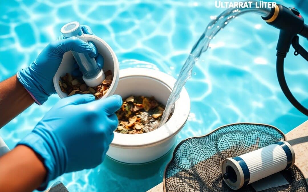 How do I prevent my pool filter from clogging?
