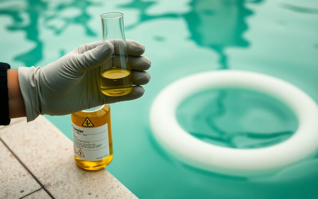 Why does my pool have a strong chemical smell?