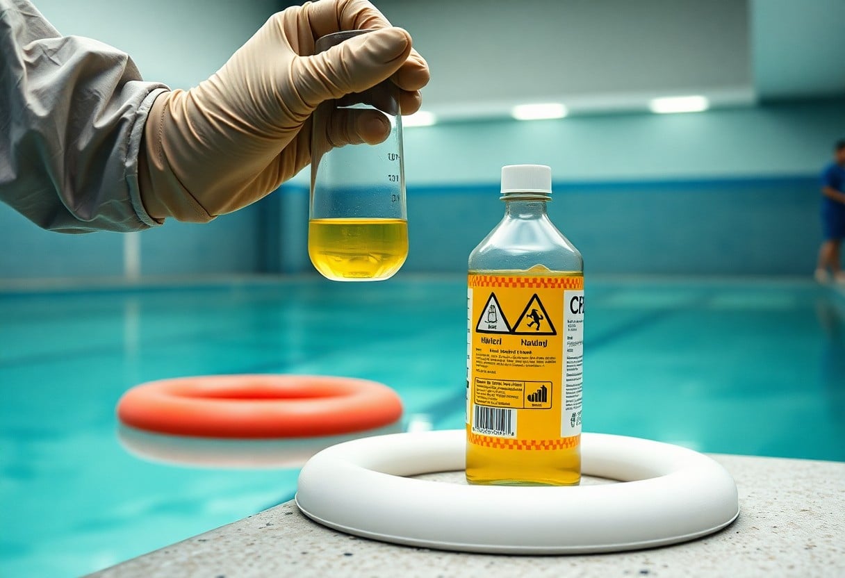 reasons for strong chemical pool smell thd