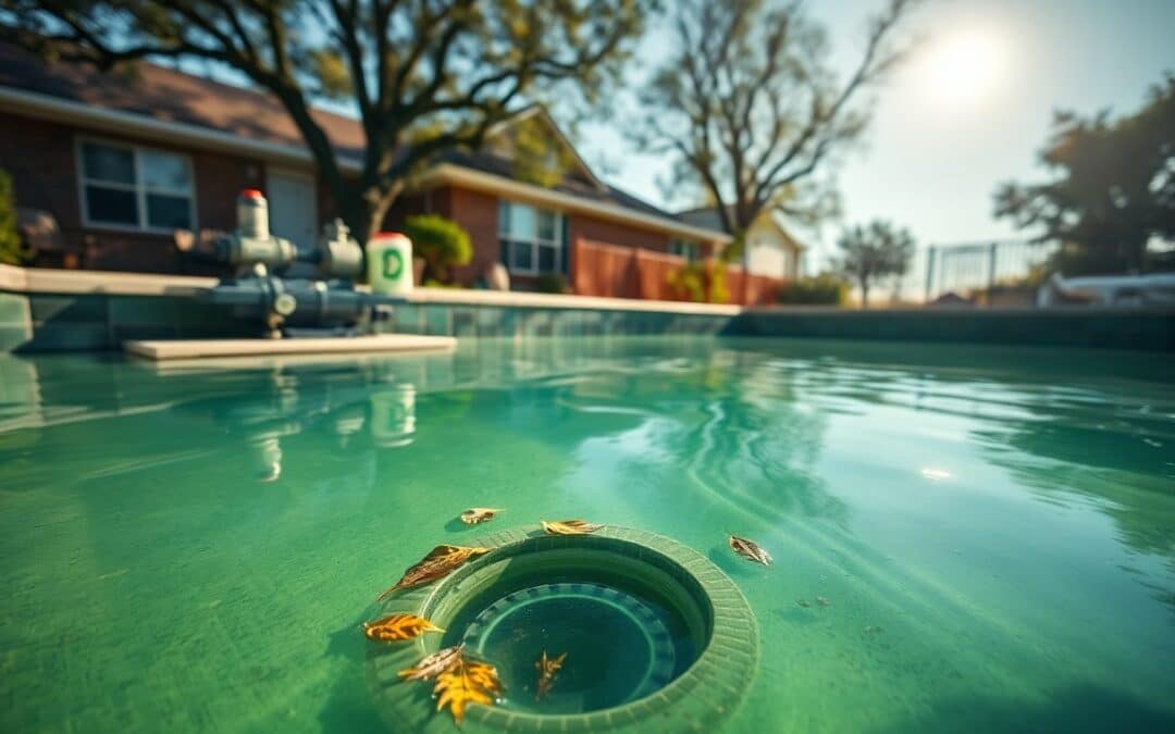 What causes cloudy pool water in Plano?