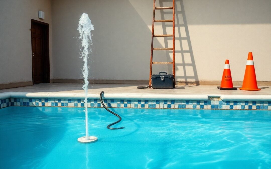 What pool repairs should be done immediately?