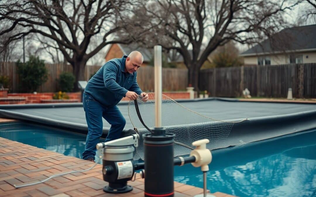 What off-season pool care is needed in Plano?