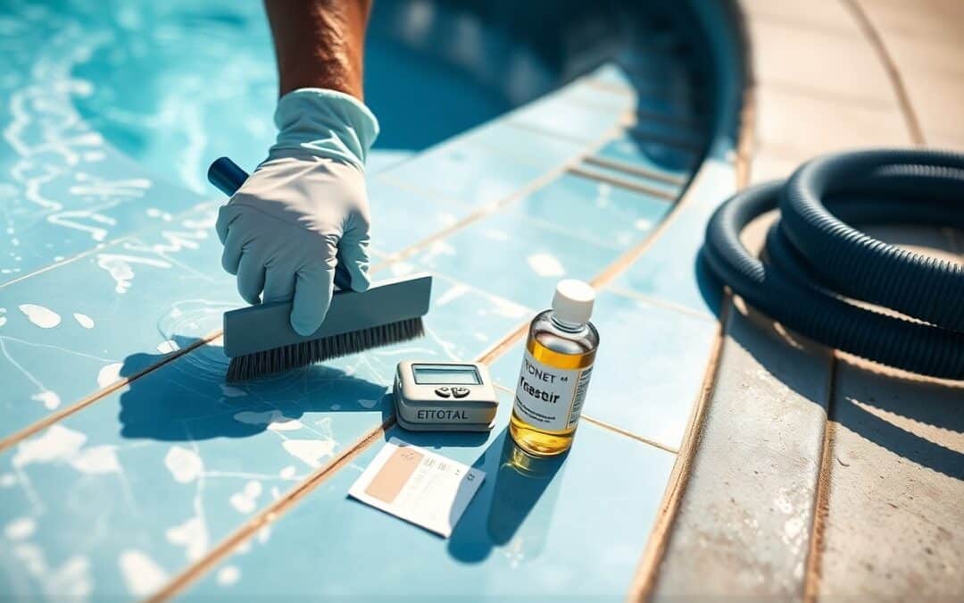 How do I prevent calcium buildup in Lucas pools?