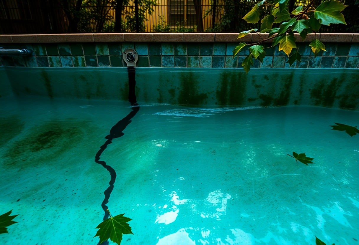what causes pool stains in lucas mep